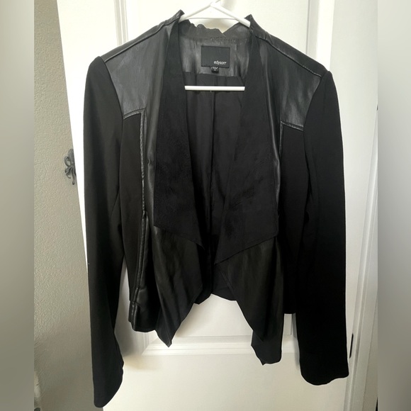 Edyson Maisha Ponte Faux Leather Jacket - Picture 1 of 3